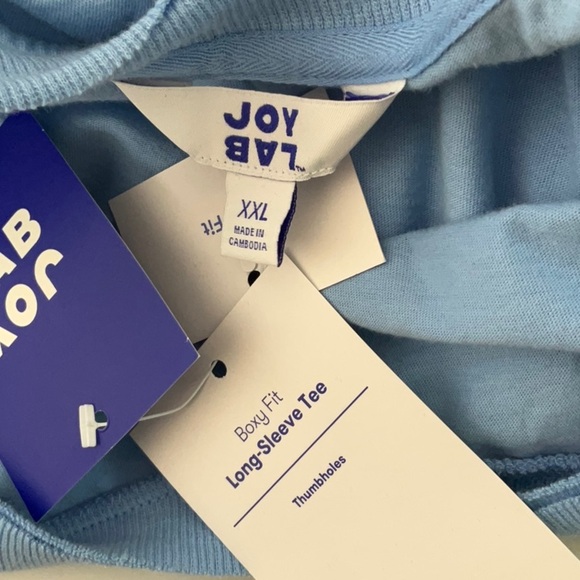 Joy Lab - Boxy Fit Long-Sleeve Tee Size XXL - Picture 9 of 10